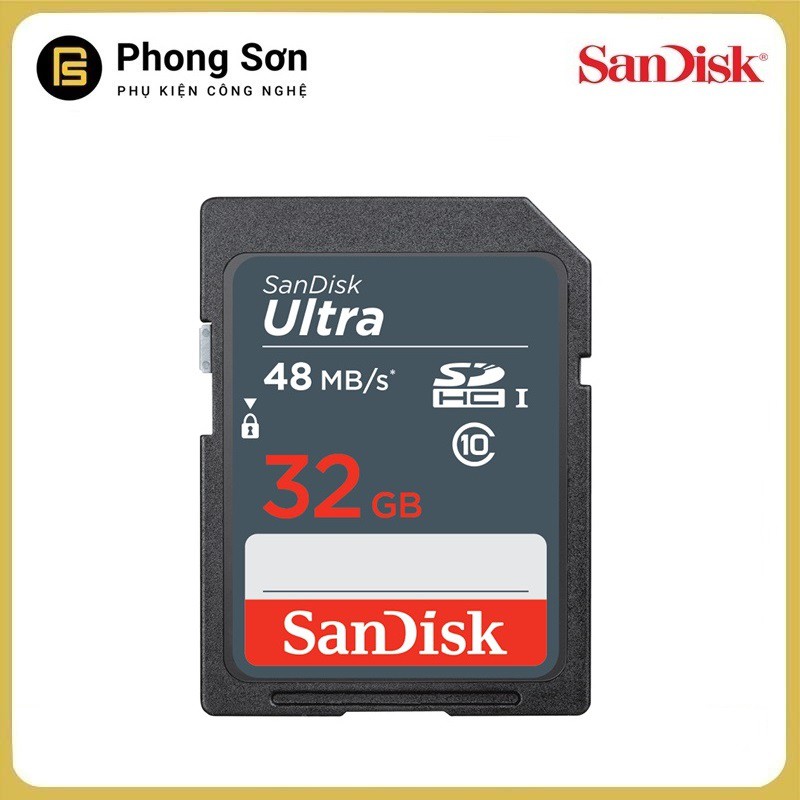 Thẻ nhớ SDHC 32GB Ultra 320x 48mb/s Sandisk | BigBuy360 - bigbuy360.vn