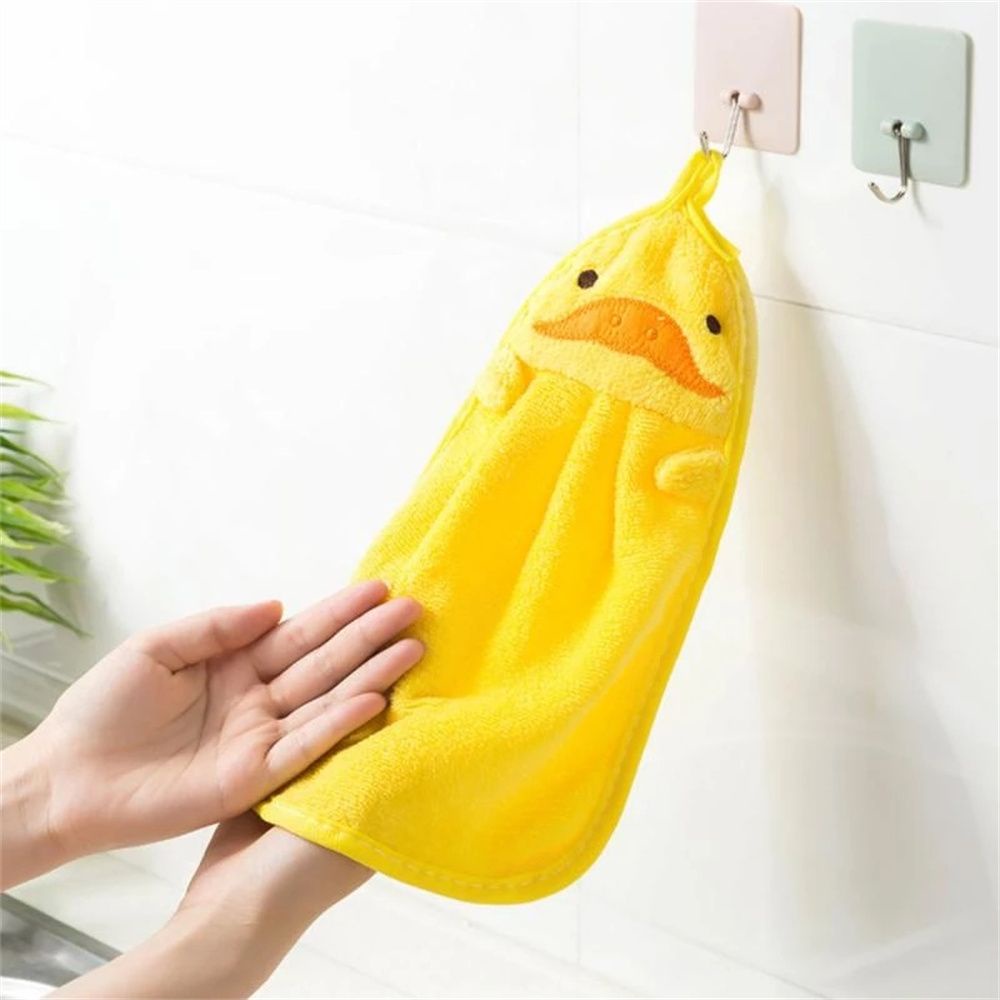 Khăn lau tay treo tường bằng vải bông mềm hình động vật hoạt hình dễ thương