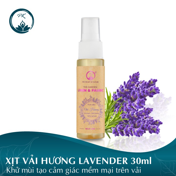 Bình xịt khử mùi trên vải hương Lavender 30ml - khử mùi, diệt khuẩn, hương thơm nhẹ nhàng