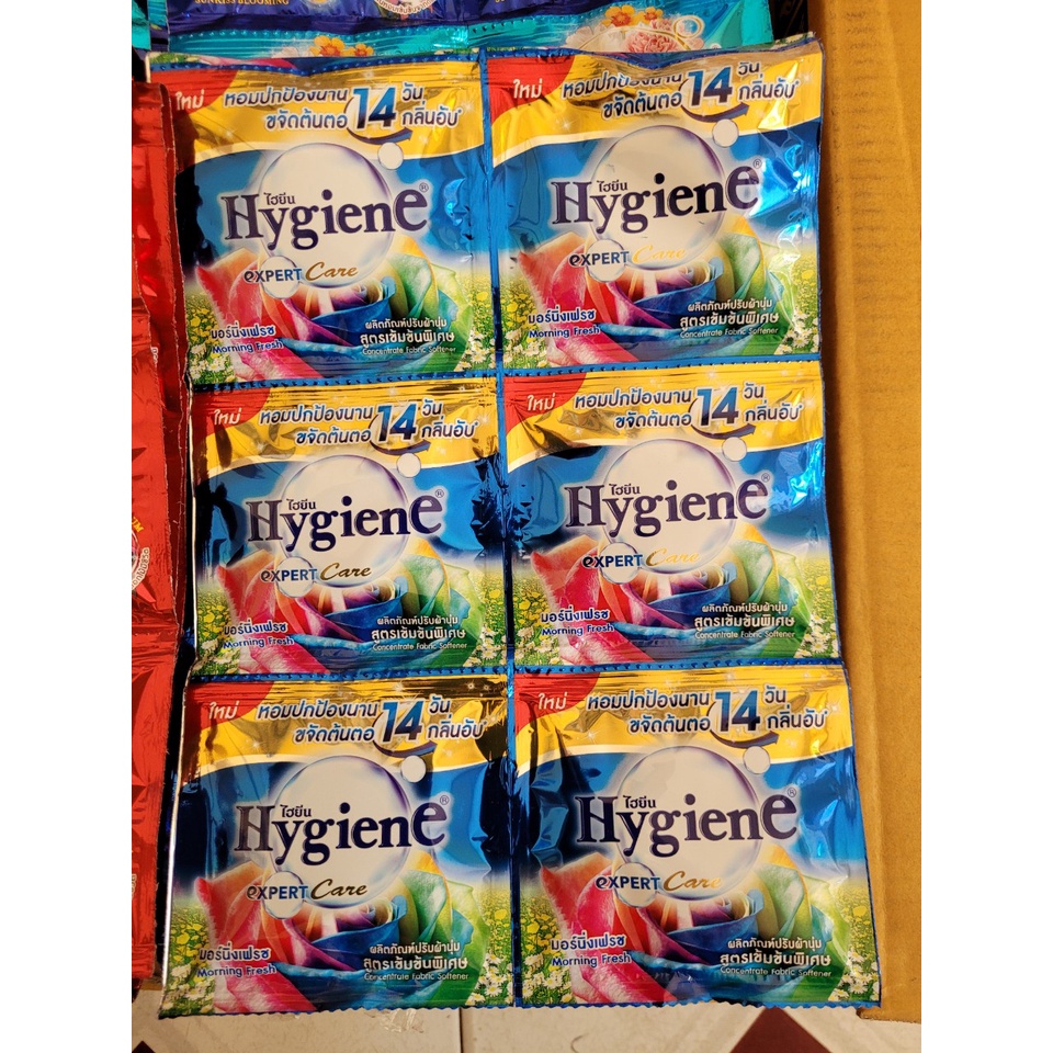 Nước Xả Vải Hygiene Thái Lan Đậm Đặc Siêu Thơm Dây 12 Gói