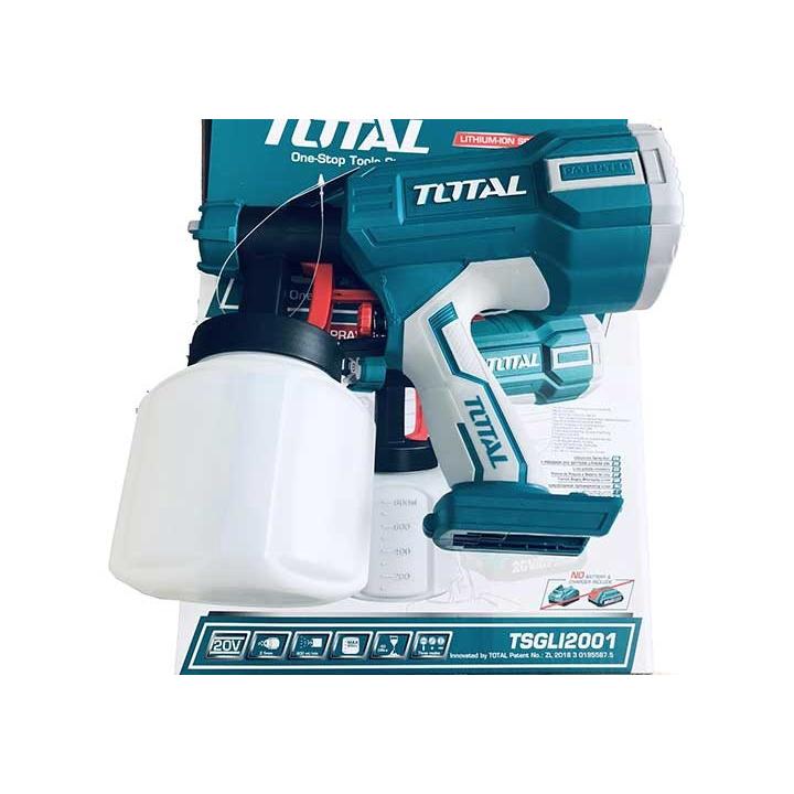20V Máy phun sơn dùng pin Total TSGLI2001