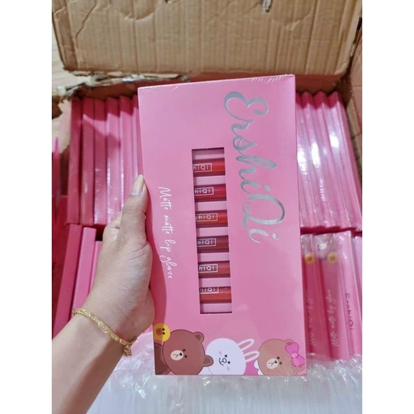 Set 10 Son Kem Lì Hồng Đậm Siêu Xinh Nội Địa Trung