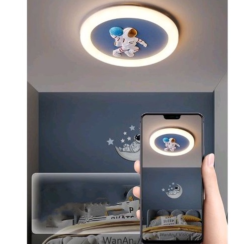 Đèn ốp trần phòng trẻ em hình phi hành gia