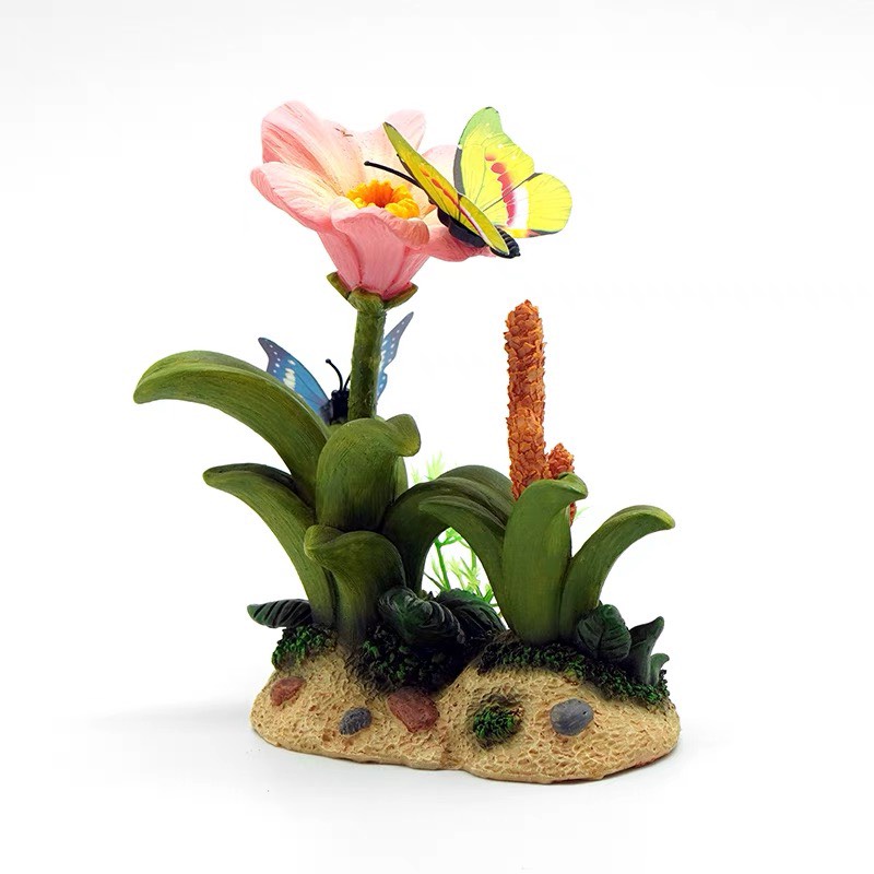 Trang Trí Hồ Cá Flower Butterfly