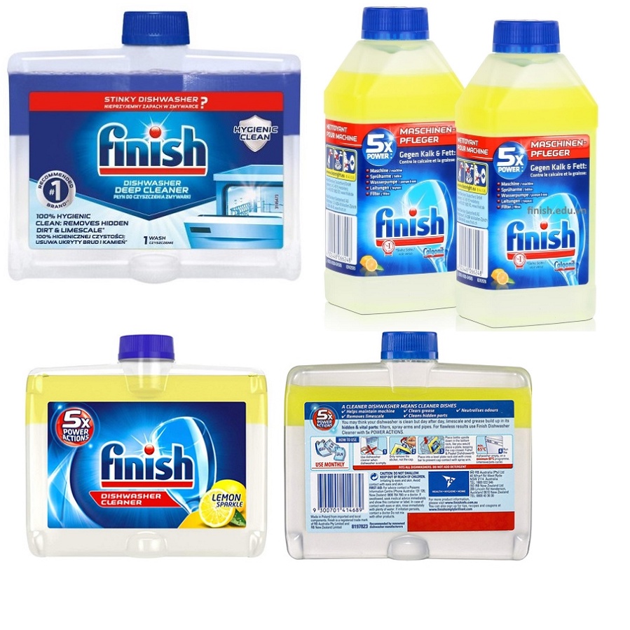 Muối rửa chén bát Finish 1200+bóng finish 750ml mẫu mới nhất