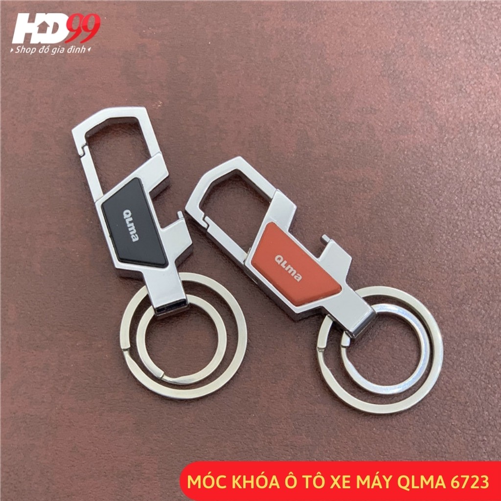 Móc Khóa Xe Máy Ô tô ️Cao Cấp QLMA 6723 | Từ Thép Cao Cấp Có chức năng mở Bia cực tiện dụng