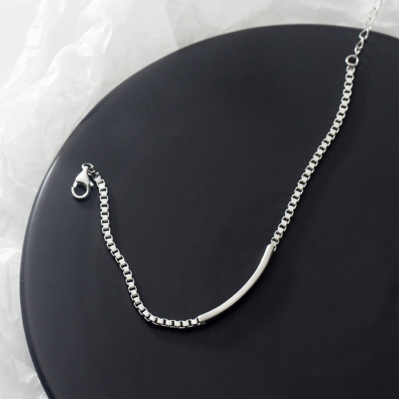Dây Chuyền Bạc Nữ MIRASON Choker Basic Ôm Sát Tôn Dáng Cổ MDC053 MIRASON - Vồng Cổ Choker Nữ Bạc 925 Cao Cấp