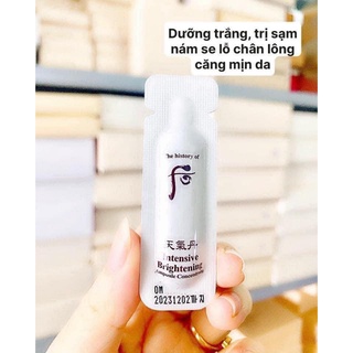 Tinh chất dưỡng trắng, mờ sạm nám tàn nhang đậm đặc Whoo intensive Brightening Ampoule Concentrate 10 gói 1ml