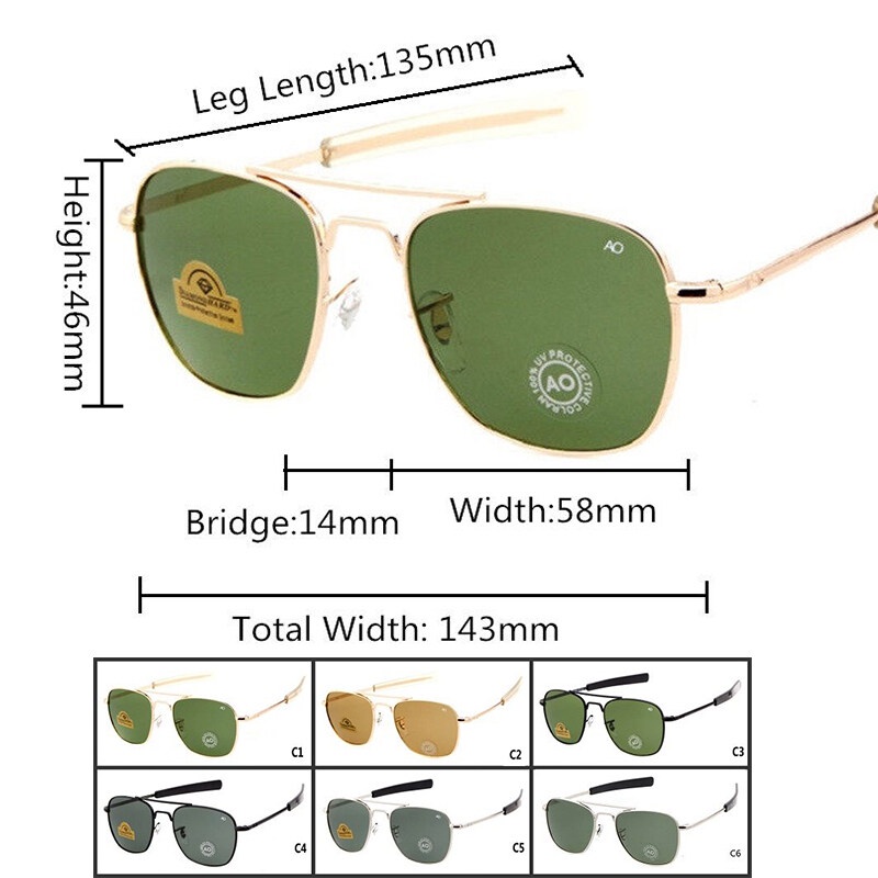 Kính Mát Gọng Vuông Kim Loại Phong Cách Âu Mỹ Cho Nam
