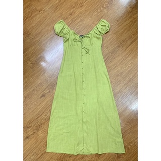 Đầm Linen dáng Midi(2356)