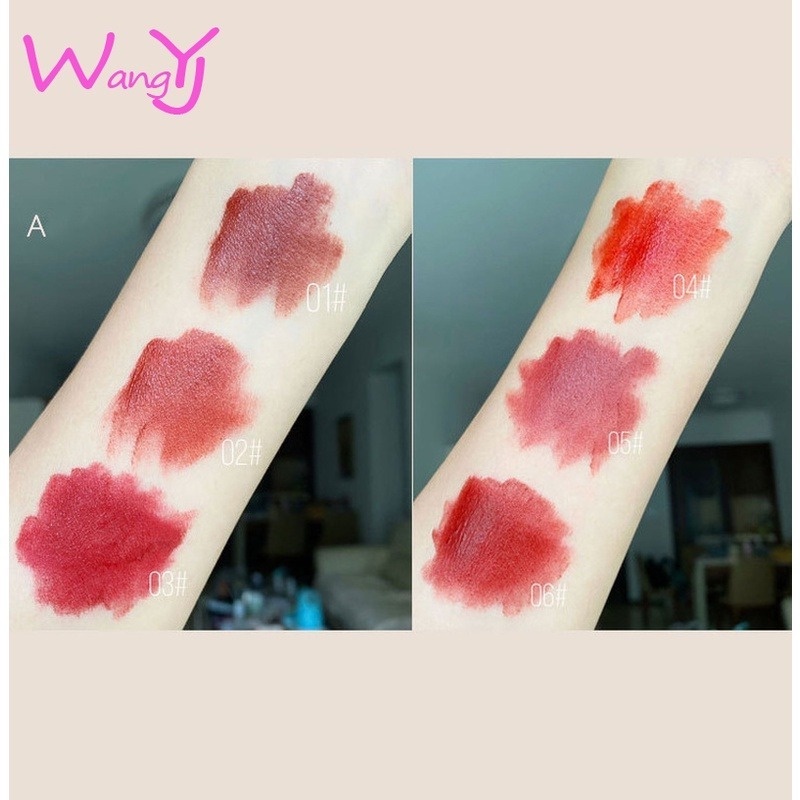 [Hàng mới về] Bộ 3 son kem trang điểm nhung lì mịn vỏ màu trắng dành cho học sinh nữ | BigBuy360 - bigbuy360.vn