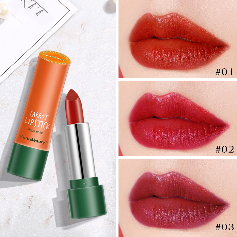 Son Thỏi Kiss Beauty Carrot Magic Color Mềm Và Mịn Môi -W148-C11T2