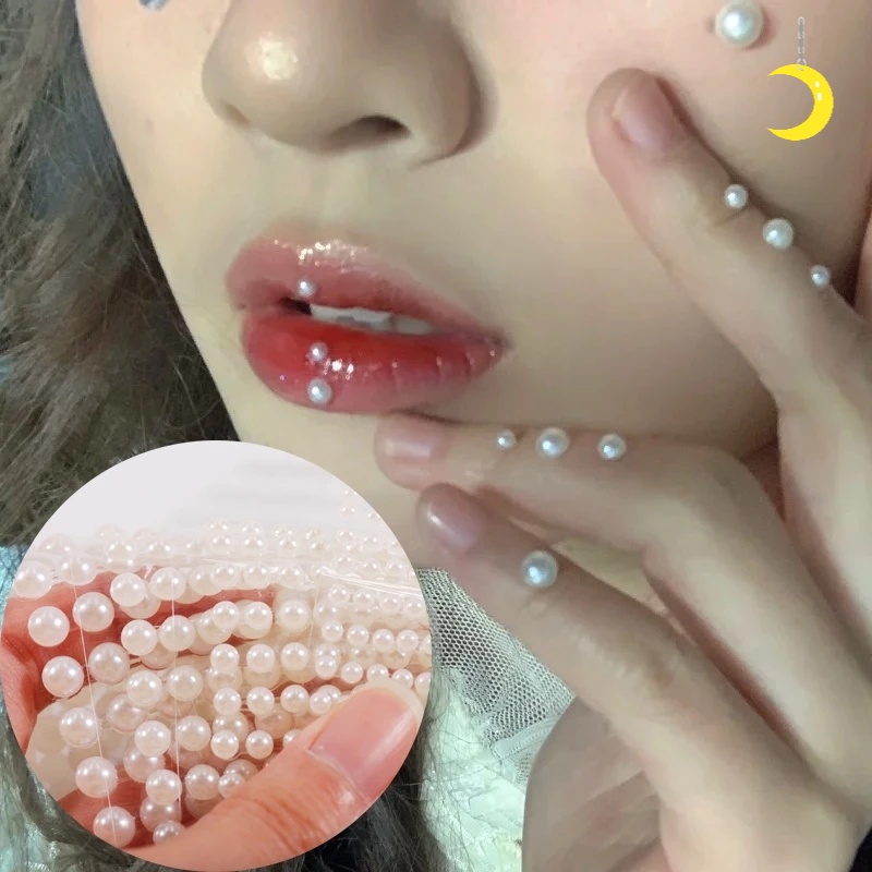 [Hàng mới về] Miếng dán ngọc trai trang điểm đa dụng sáng tạo phong cách thời trang