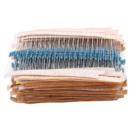 600 Chiếc Điện Trở từ 10ῼ đến 1M Ohm 1/4w 1% Chuyên Dụng; hàng tốt mới tinh