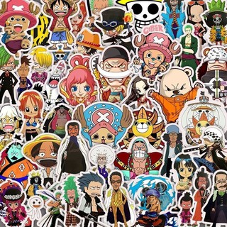 Set 48 Sticker Đảo Hải Tặc dán nón Bảo hiểm, Laptop... chống thấm nước