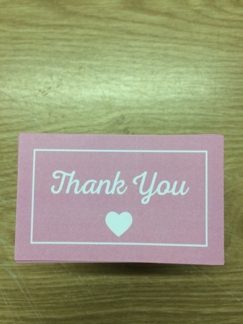 Combo 100 chiếc ThankCard