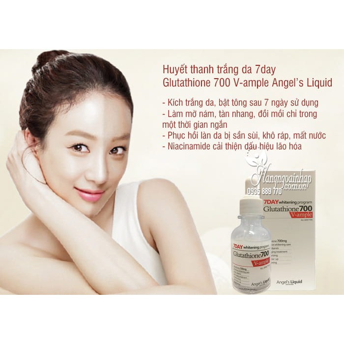 Huyết Thanh Dưỡng Trắng Angel's Liquid 7Day Whitening Program 700V-Ampoule 30ml