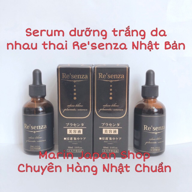 (Giá gốc 2200k-&gt;450k) Serum tinh chất dưỡng trắng da chiết xuất nhau thai ngựa cao cấp Re'senza Nhật bản