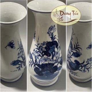 Bình Hoa (Hoa Sen) Gốm Sứ Bát Tràng nhiều cỡ