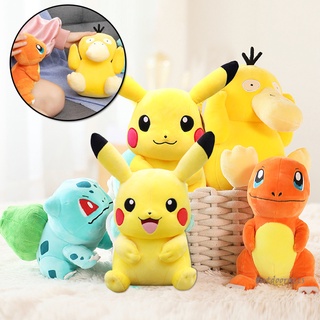 Thú nhồi bông hình nhân vật hoạt hình Picachu/Bulbasaur/Charmander/Psyduck dễ thương