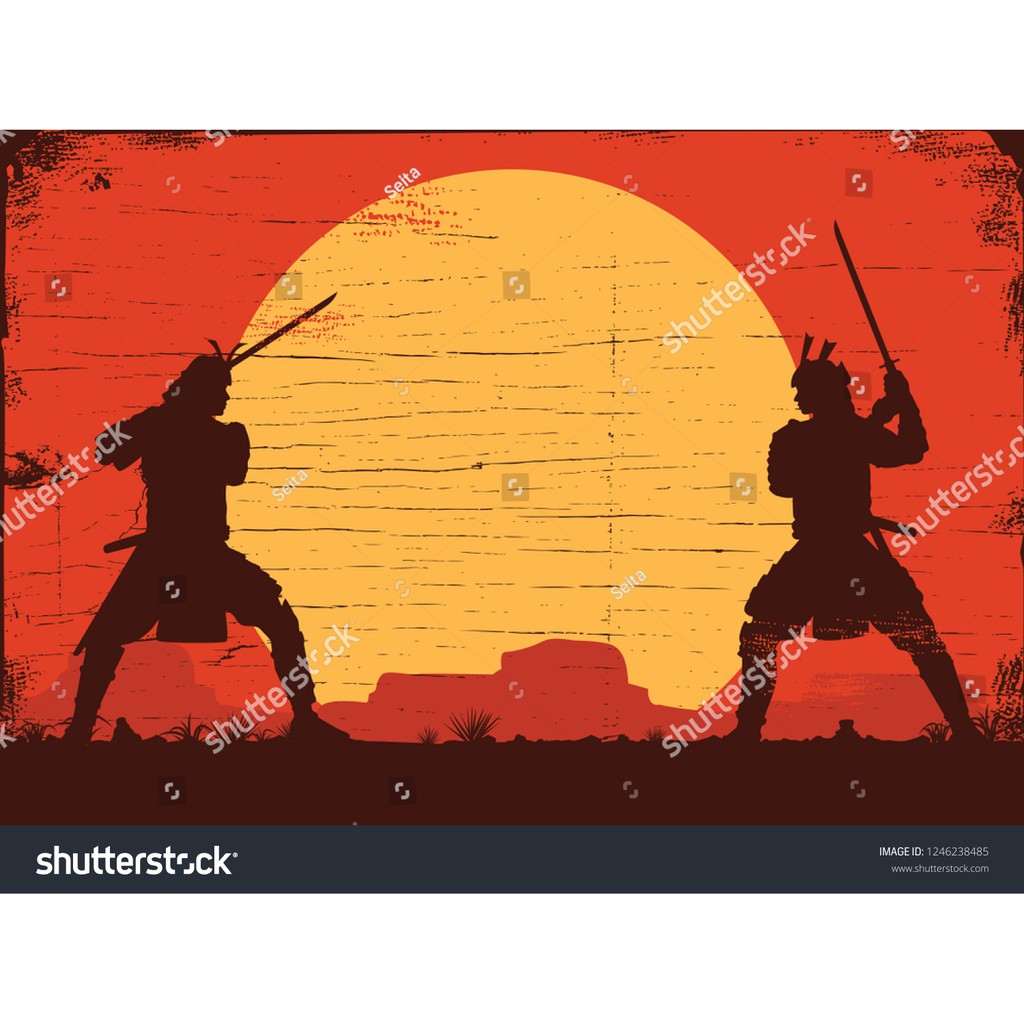 Tranh lụa 3d Samurai Nhật Bản SMRNB-05