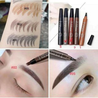 Bút chì kẻ lông mày phẩy sợi 4D MKING PRETTY chống nước siêu lâu trôi