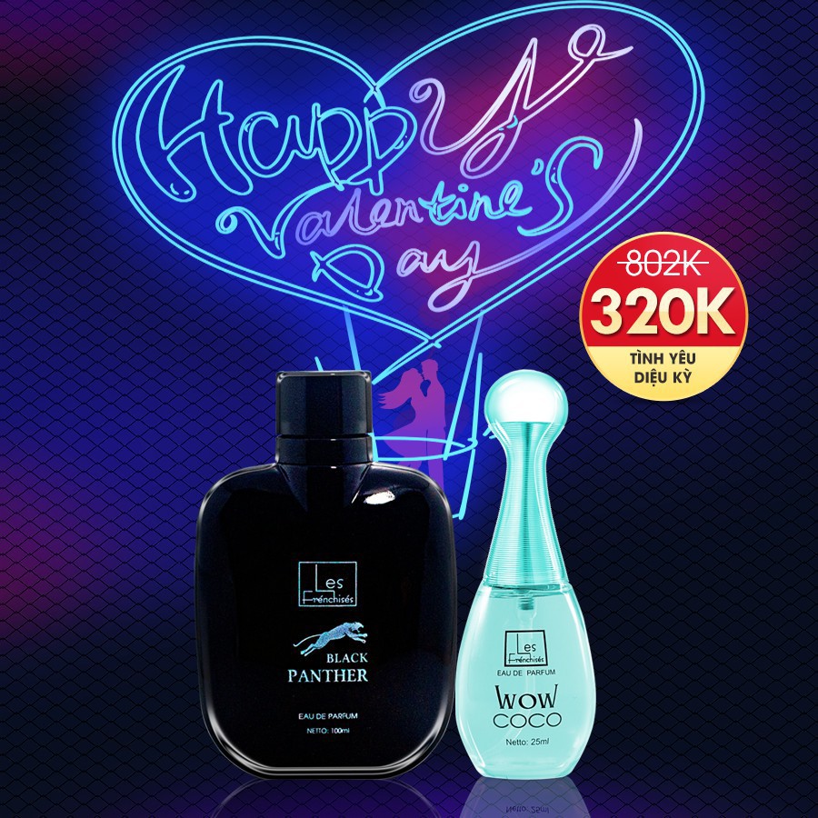 Nước hoa Nữ cao cấp Les Frénchisés Wow Coco 25ml
