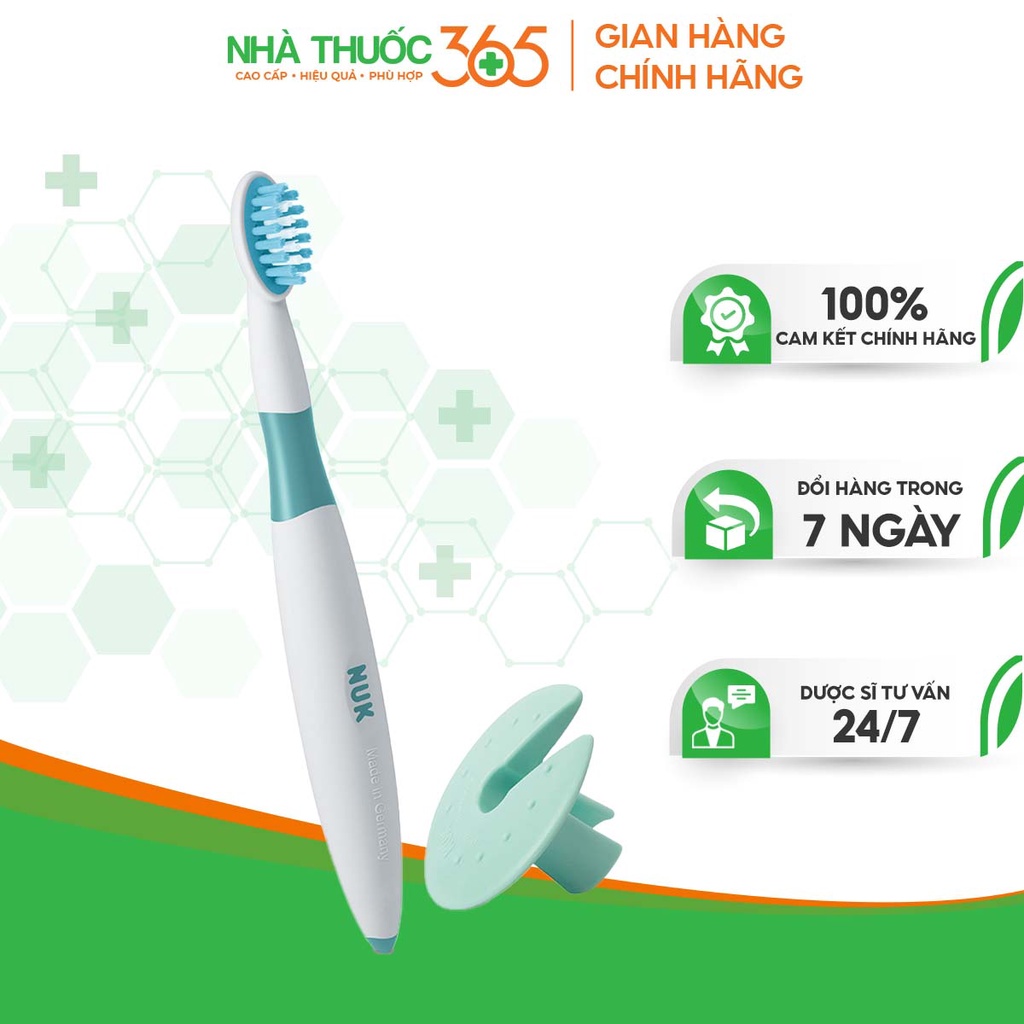 Bản Chải Cho Bé 12 Tháng NUK Sợi Lông Mảnh Mềm, Làm Sạch Nướu Và Vòm Miệng Êm Nhẹ
