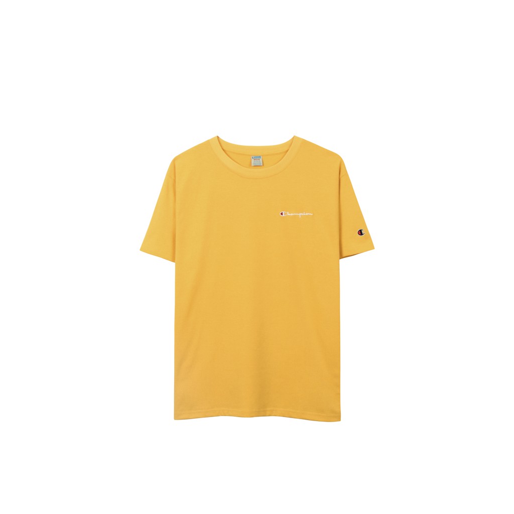 Áo Thun Champion Màu Vàng Chất Liệu Cotton Thoáng Mát