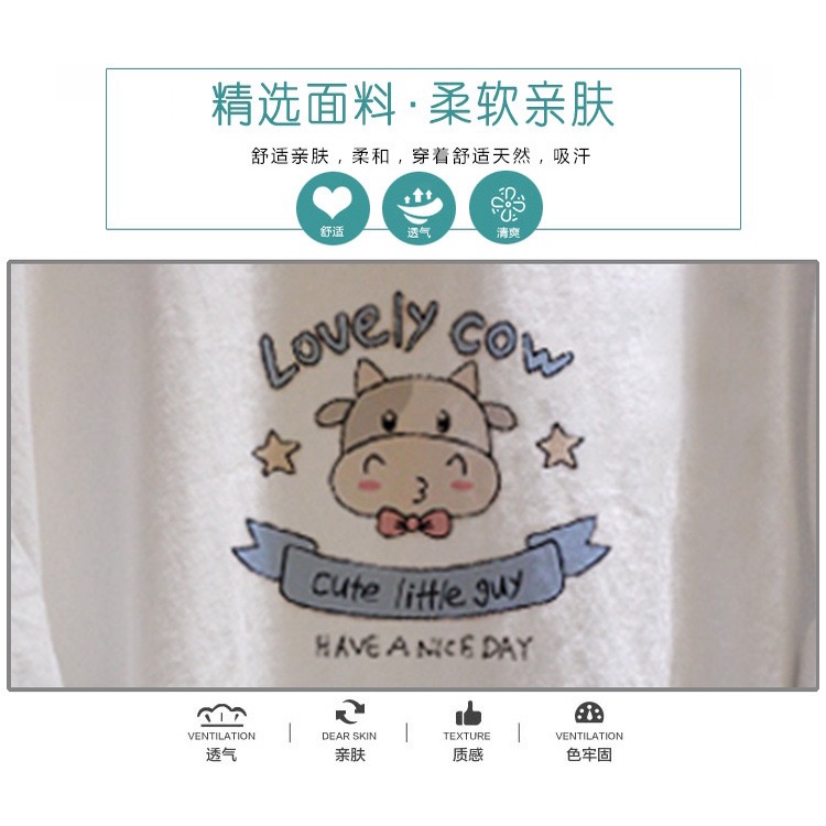 MS6643 Áo thun form rộng Lovely cow