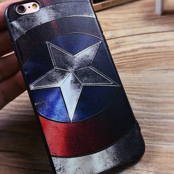 Ốp Lưng IPhone - Captain American - 5/5s/6/6s/7/7+/8/8+