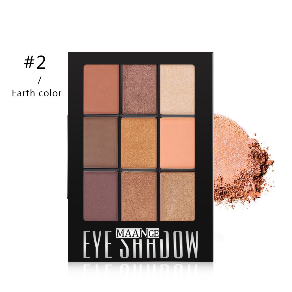 Bảng phấn mắt có，phấn má hồng sáng bóng 9 màu trang điểm độc đáo MAGEFY Bảng phấn mắt nhũ  lấp lánh phấn mắt trang điểm siêu xinh | BigBuy360 - bigbuy360.vn