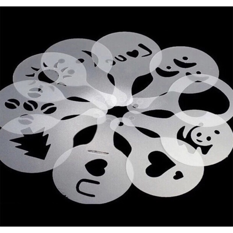 Stencil - Tấm rắc bột trang trí bánh 16 tấm