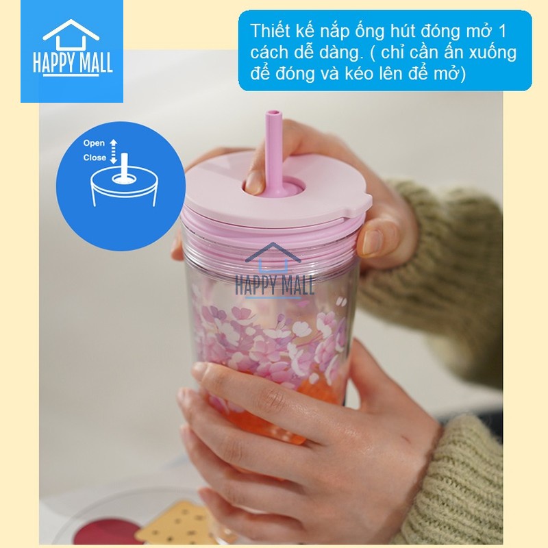 Ly nhựa 2 lớp Lock&Lock Bucket Cold Cup dung tích 580ml HAP519 HAP520