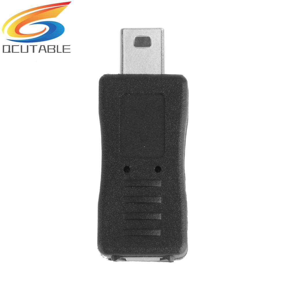 Đầu Chuyển Đổi Mini USB 5Pin Đực Sang Micro USB Cái Hình Chữ T V3 Sang V8
