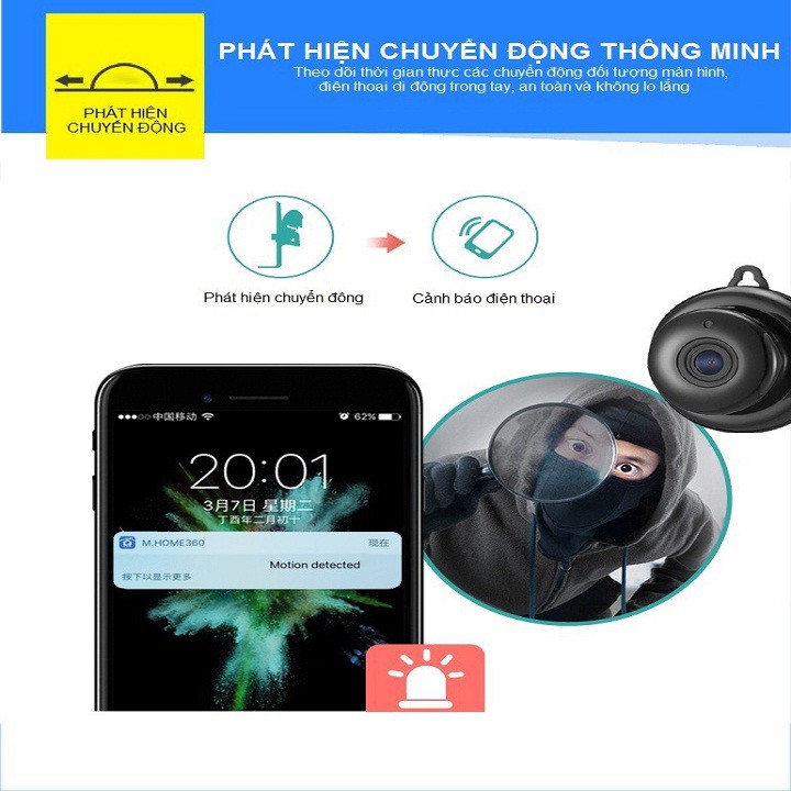 Camera IP Wifi Mini E06-Q2 Full HD 1080P Kết Nối Không Dây Với Điện Thoại cao cấp