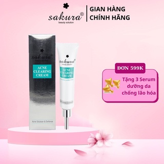 Kem làm giảm và ngừa mụn Sakura Acne Clearing Cream 25g