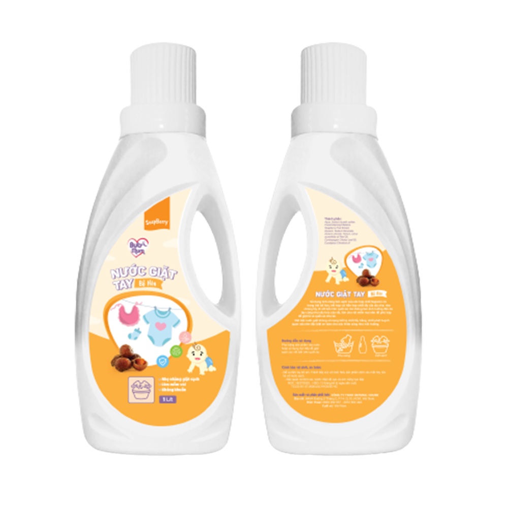 Nước giặt tay cho bé chiết xuất 1000ml Bồ hòn BuB&MuM