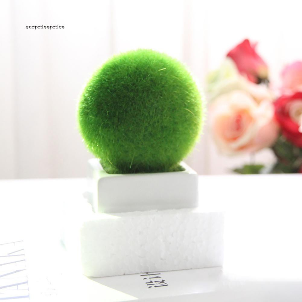 1 Chậu Cây Nhân Tạo Hình Ngôi Sao / Trái Tim Tròn Trang Trí Tiệc Cưới / Sân Vườn