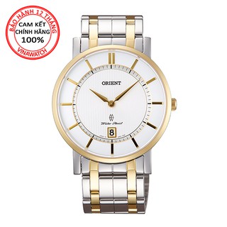 Đồng hồ nam orient dây kim loại pin fgw01003w0