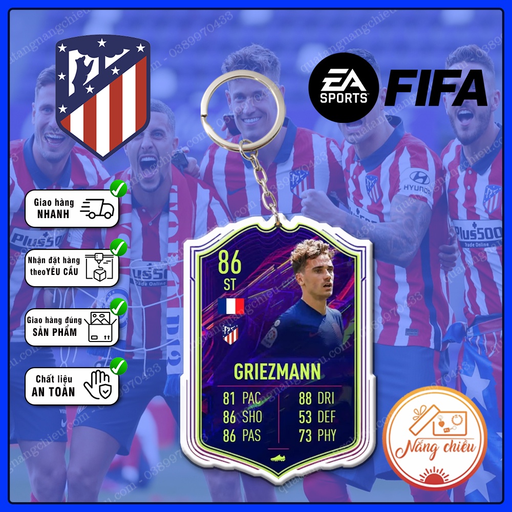 Móc Khóa Antoine Griezmann ☘️MÓC KHÓA CẦU THỦ☘️