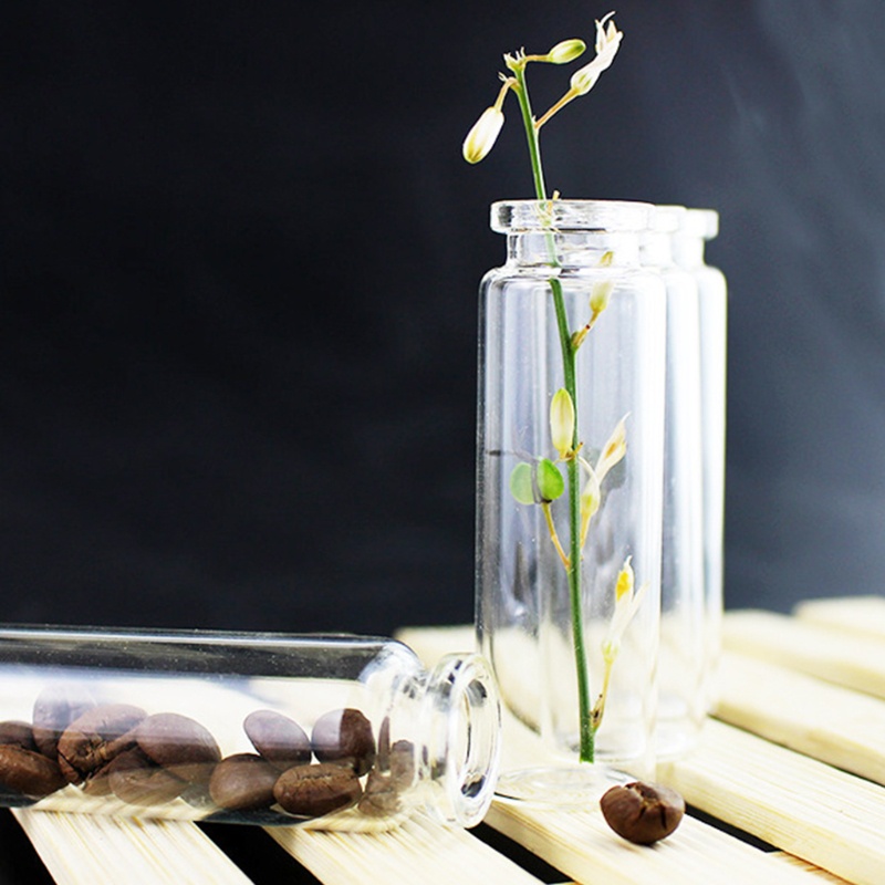 50 Lọ Điều Ước Mini Bằng Thủy Tinh Có Nút Bần Cho Đám Cưới 5ml