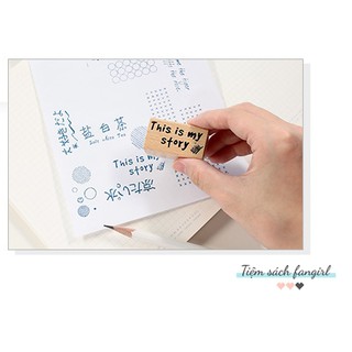 Con dấu stamp gỗ vintage retro