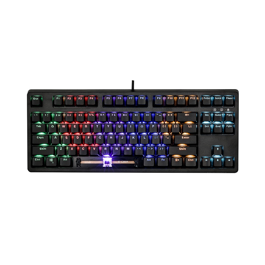 Bàn phím cơ E-Dra EK387 Huano Switch Led Rainbow - Hàng Chính Hãng