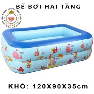 Bể bơi 2 tầng hình chữ nhật 1,2m GIÁ BÁN BUÔN