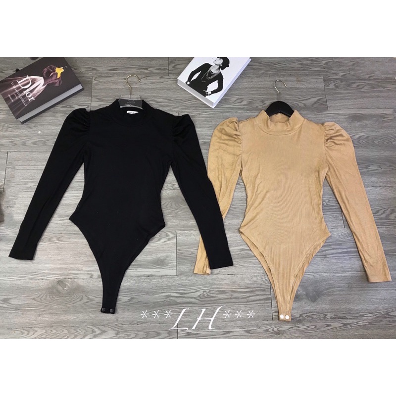 Áo bodysuit tay bồng