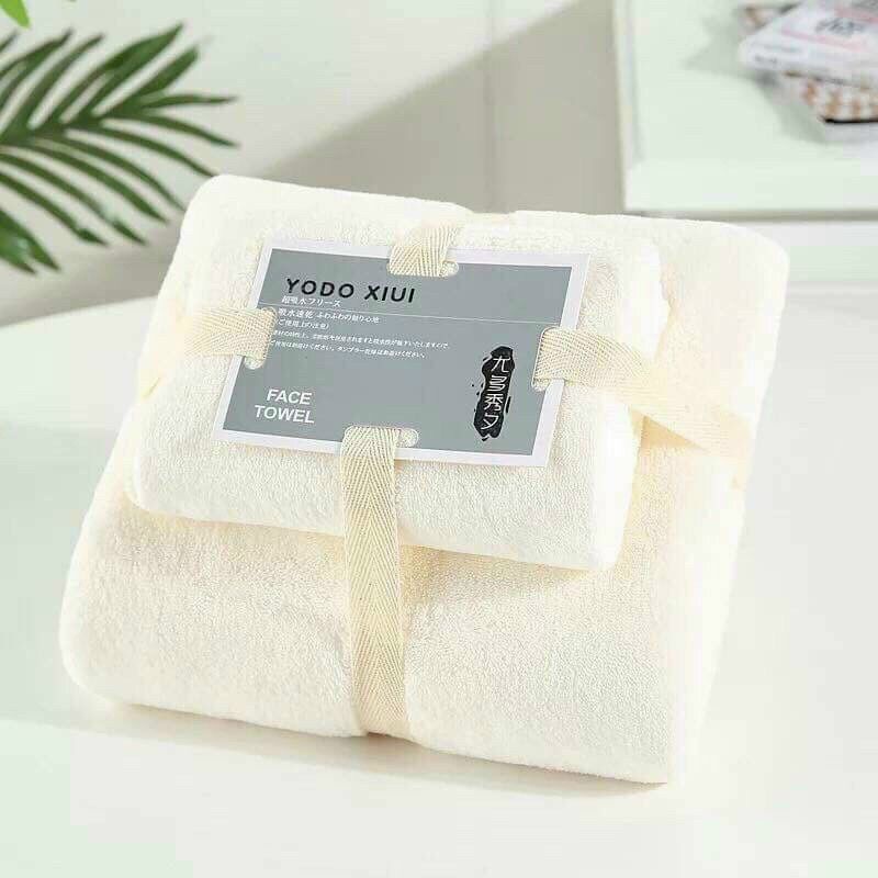 Sét khăn tắm, khăn rửa mặt xuất Nhật(150x75- 80x34)