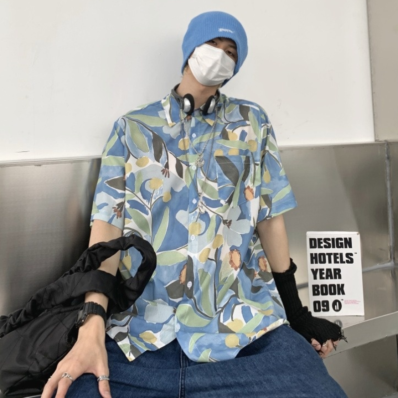 Áo Sơ Mi Ngắn Tay In Họa Tiết Phong Cách Hàn Quốc Dành Cho Cả Nam Và Nữ | BigBuy360 - bigbuy360.vn