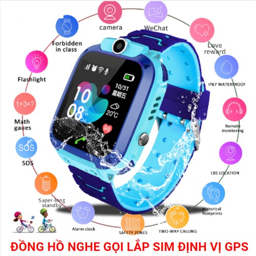 Đồng hồ Định Vị trẻ em Q20 - Định vị trẻ, lắp sim nghe gọi, quay phim, chụp ảnh, chống nước | BigBuy360 - bigbuy360.vn