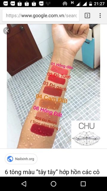 Son chu lipstick CHÍNH HÃNG siêu lì kèm dưỡng môi